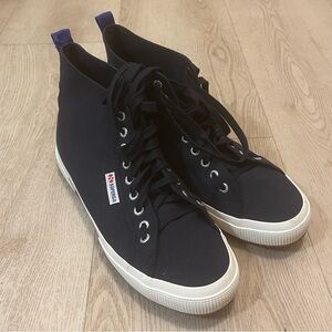 Superga Navy High-Top Sneakers